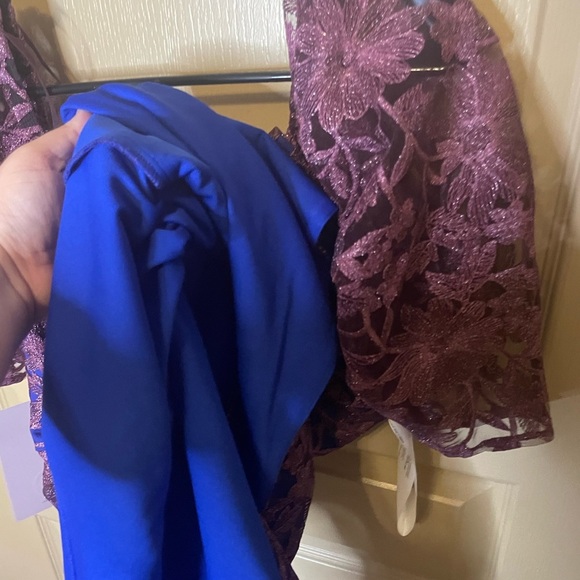 JS Collections Off The Shoulder MIDI Dress - Picture 11 of 12